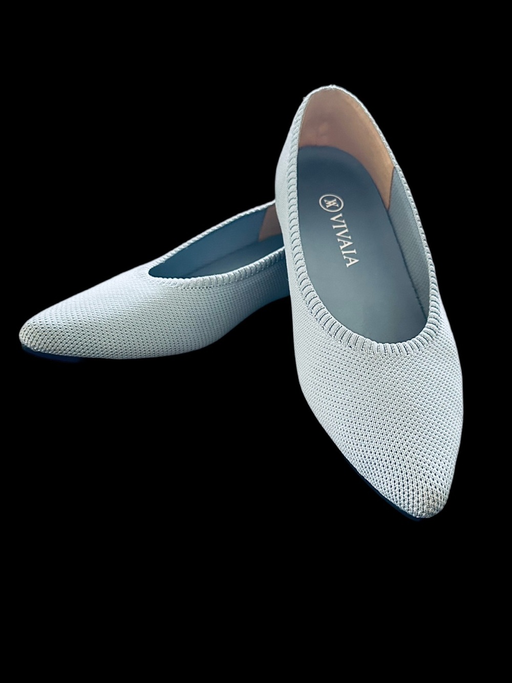 VIVAIA Aria 2.0 Pointed-Toe Knit Ballet Flats Size 40